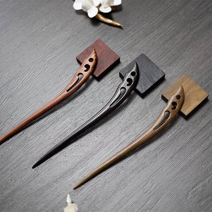 18cm Sandalwood Chinese Hairpins Zan