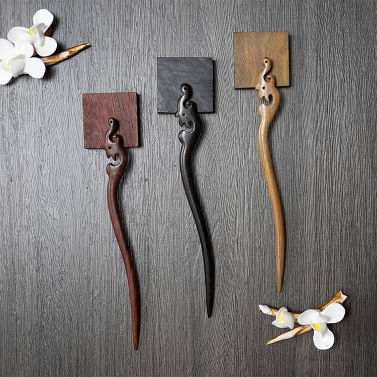 18cm Sandalwood Chinese Hairpins Zan