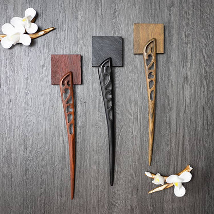 18cm Sandalwood Chinese Hairpins Zan