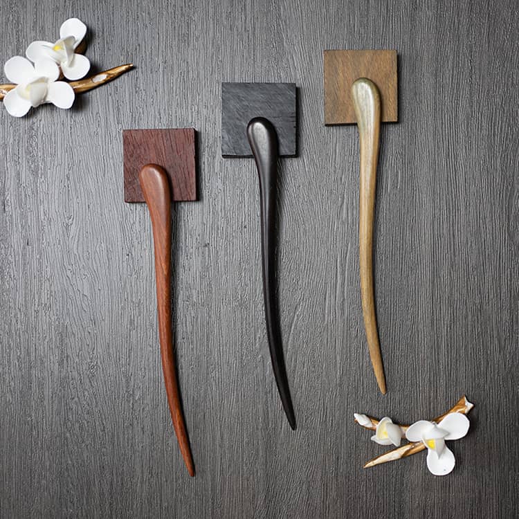 18cm Sandalwood Chinese Hairpins Zan