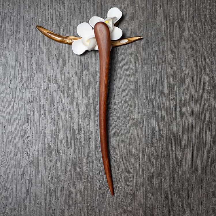 18cm Red Sandalwood Chinese Hairpin Zan