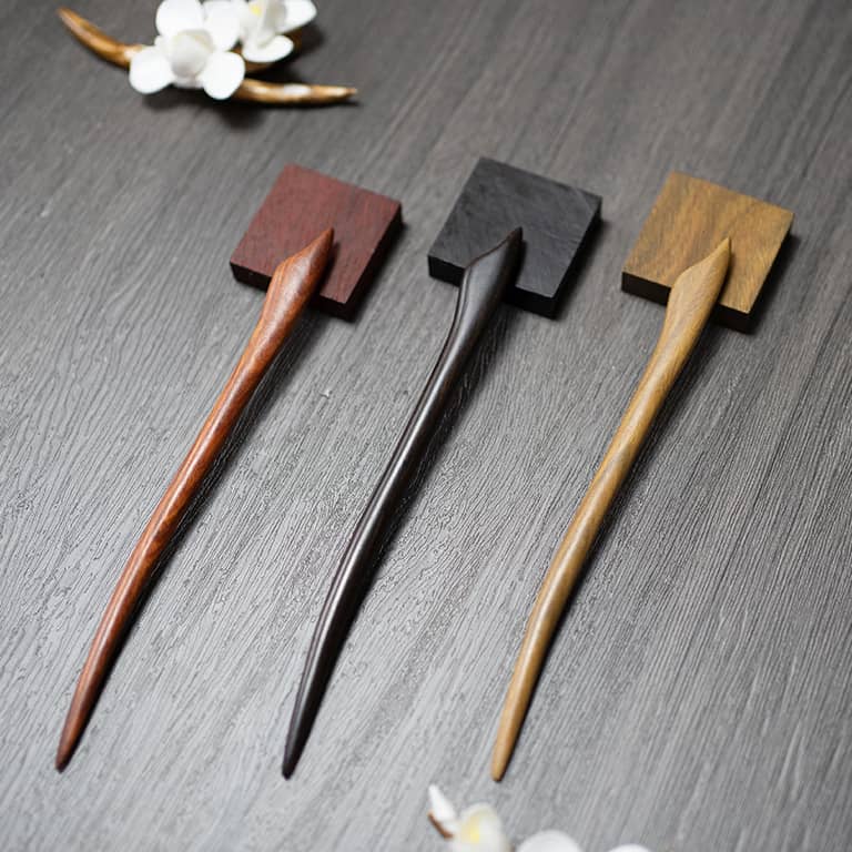 18cm Sandalwood Chinese Hairpins Zan