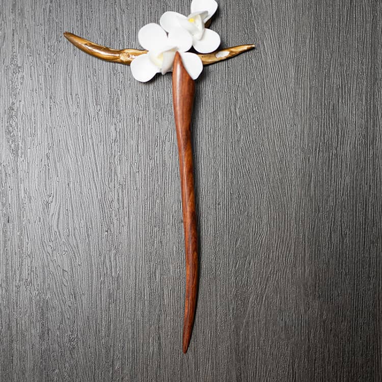 18cm Red Sandalwood Chinese Hairpin Zan