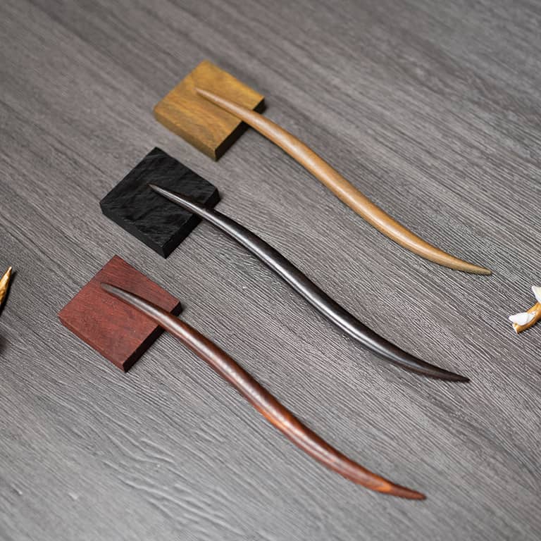 18cm Sandalwood Chinese Hairpins Zan