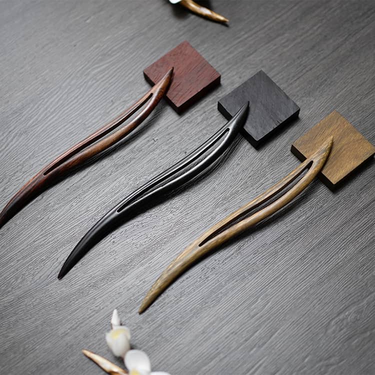 18cm Sandalwood Chinese Hairpins Zan