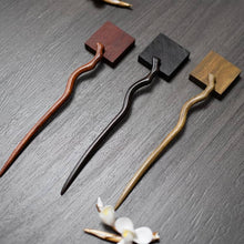 Load image into Gallery viewer, 18cm Sandalwood Chinese Hairpins Zan
