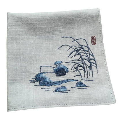 Chinese Handkerchief with Fisherman Pattern (Customizable)