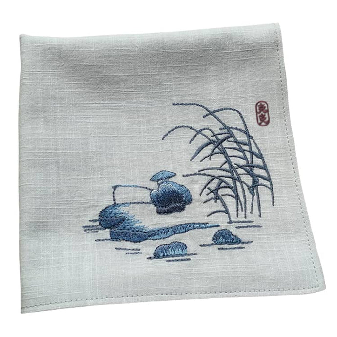 Chinese Handkerchief with Fisherman Pattern (Customizable)