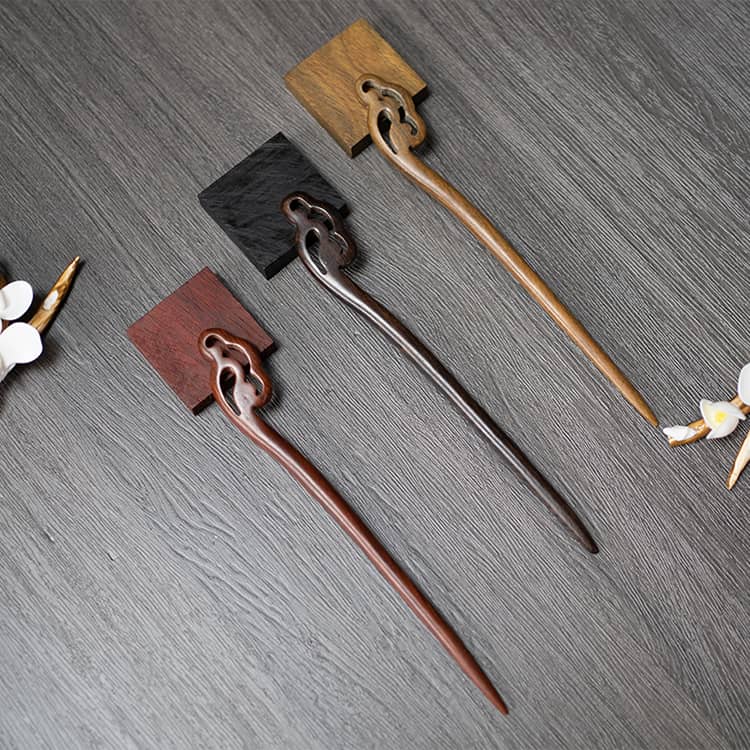 18cm Sandalwood Chinese Hairpins Zan