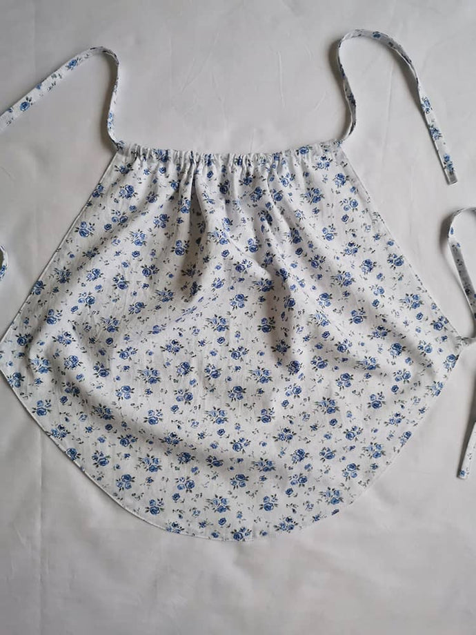Blue Ancient Chinese Underwear Dudou with Floral Patterns