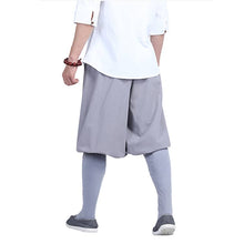 Load image into Gallery viewer, Grey shaolin monk pants

