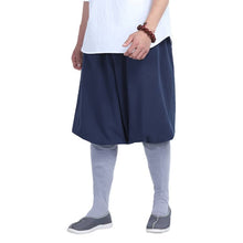 Load image into Gallery viewer, Navy blue shaolin monk pants

