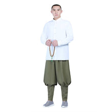 Load image into Gallery viewer, Army green shaolin monk pants with puttees
