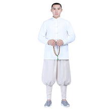 Load image into Gallery viewer, White shaolin monk pants with puttees
