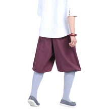 Load image into Gallery viewer, Wine red shaolin monk pants
