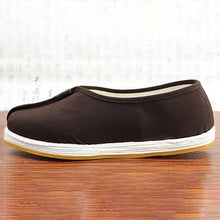 Load image into Gallery viewer, Coffee Shaolin Monk Shoes with Cotton Vamp and Rubber Sole
