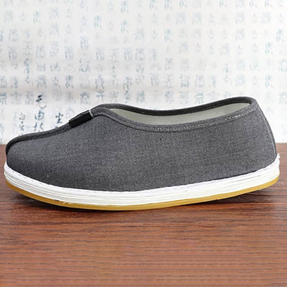 Grey cotton shaolin monk shoes