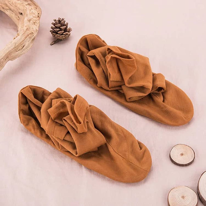 Brown shaolin monk socks