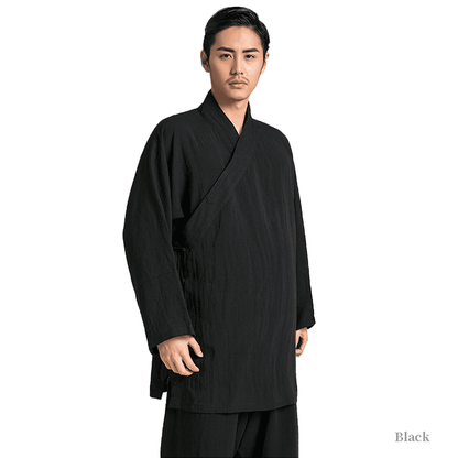 black tai chi uniform suit for men and women