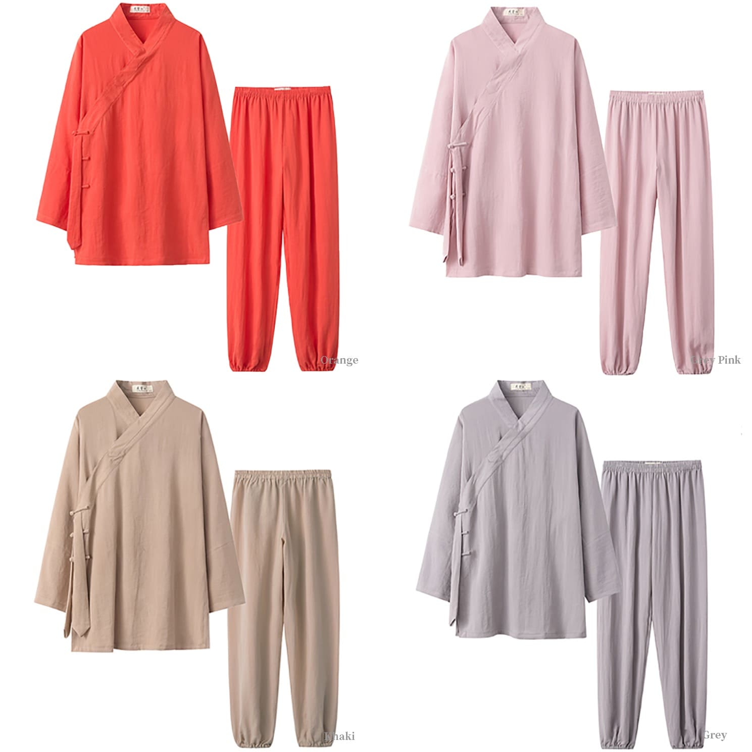other colors of tai chi uniform suit for men and women