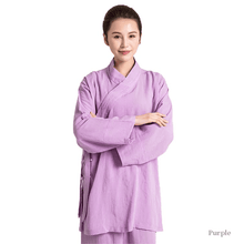 Load image into Gallery viewer, purple tai chi uniform suit for men and women
