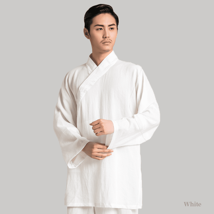 white tai chi uniform suit for men and women