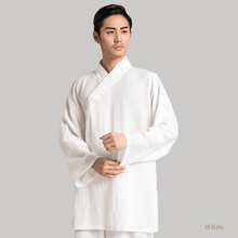 Load image into Gallery viewer, white tai chi uniform suit for men and women
