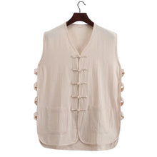 Load image into Gallery viewer, Beige Tang Suit Vest
