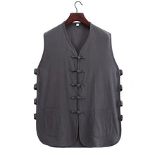 Load image into Gallery viewer, Dark Grey Tang Suit Vest
