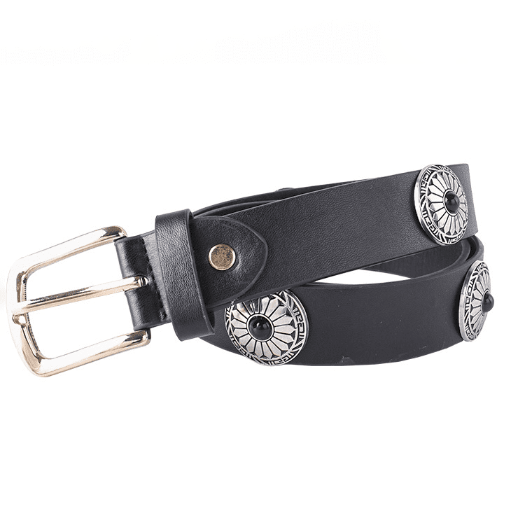 Traditional Chinese belt gedai with black bead