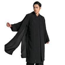 Load image into Gallery viewer, Black three-piece wudang taoist tai chi robe
