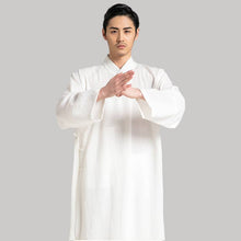 Load image into Gallery viewer, White two-piece wudang taoist tai chi robe
