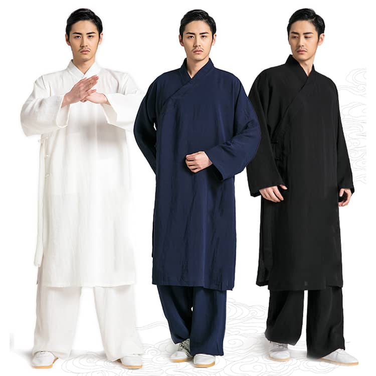 Three colors of two-piece wudang taoist tai chi robe