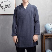 Load image into Gallery viewer, navy blue hanfu coat
