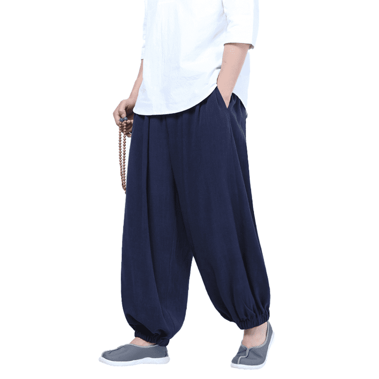 Navy Blue Kung Fu Pants