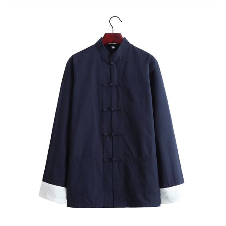 navy blue tang jacket with 5 buttons