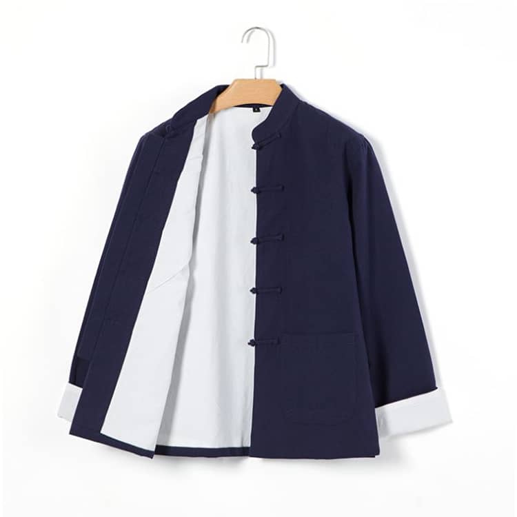 Navy Blue Lined Tang Jacket