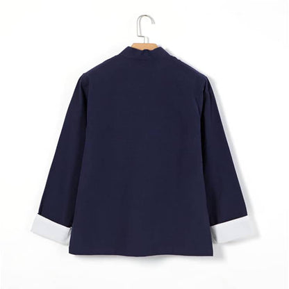 Navy Blue Lined Tang Jacket