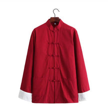 Load image into Gallery viewer, red tang suit jacket with 5 buttons
