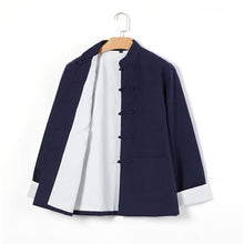 Load image into Gallery viewer, navy blue lined tang suit jacket
