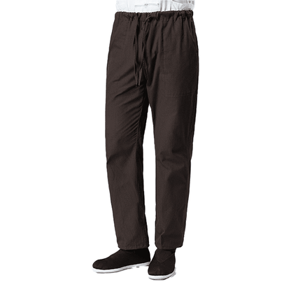 Coffee Tang Suit Pants