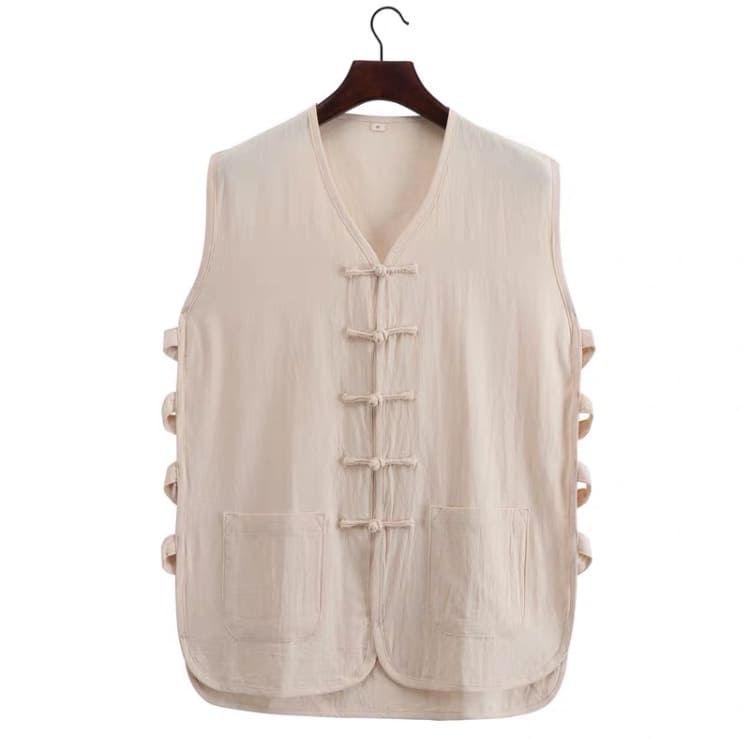 Solid Beige Tang Vest