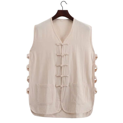 Solid Beige Tang Vest